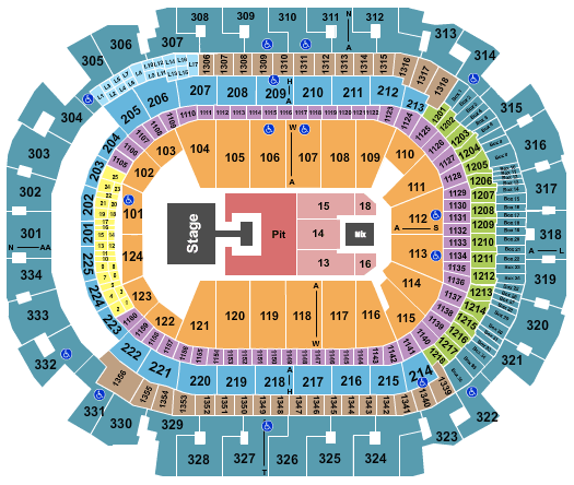 American Airlines Center Demi Lovato Seating Chart